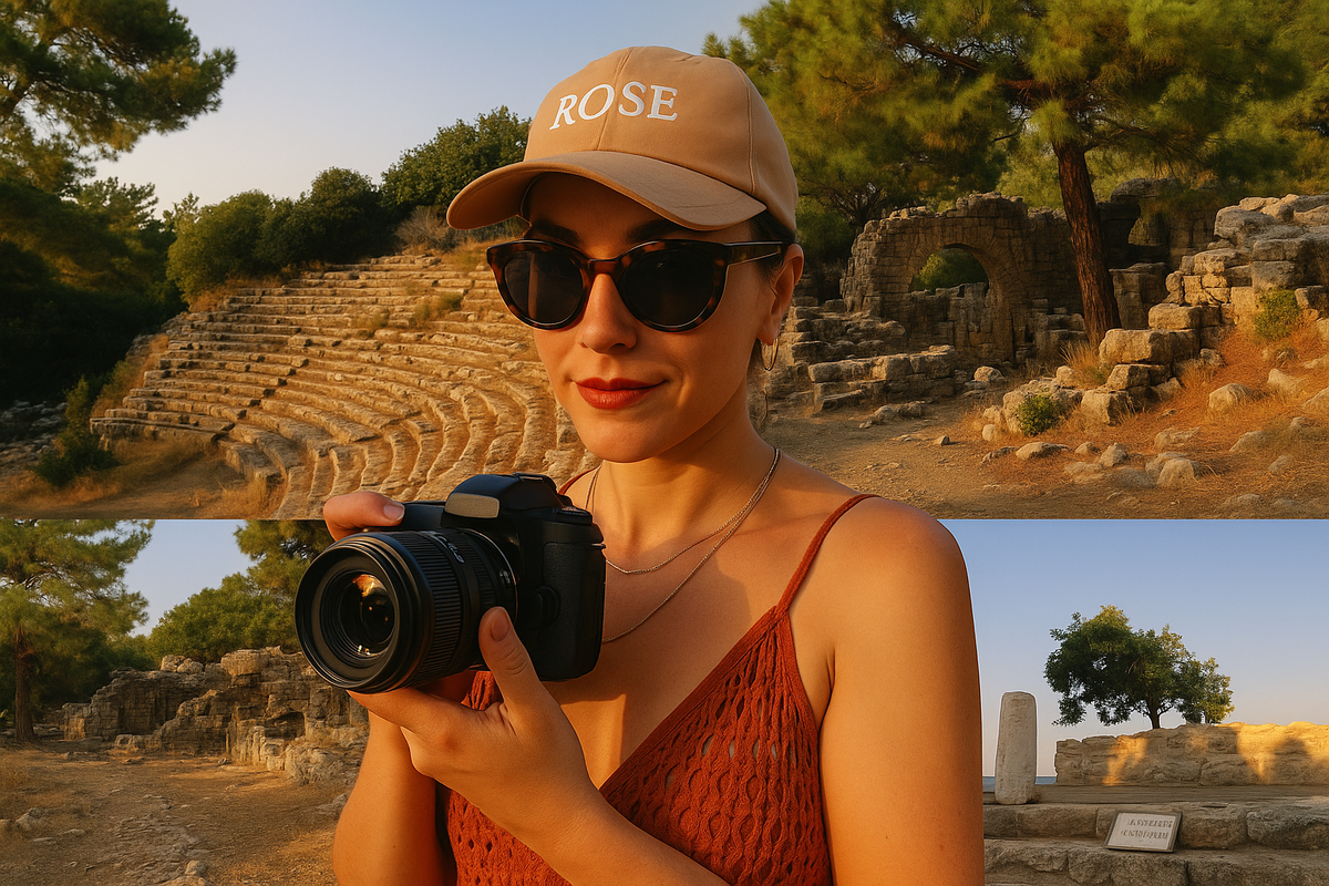 Тут был порт. Тут был театр. А теперь тут — я, в купальнике, с камерой