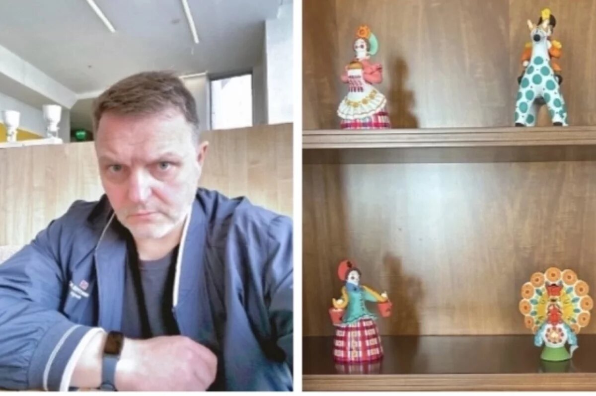    Экс-губернатор сообщил, что изделия народных промыслов занимают в его офисе два шкафа.