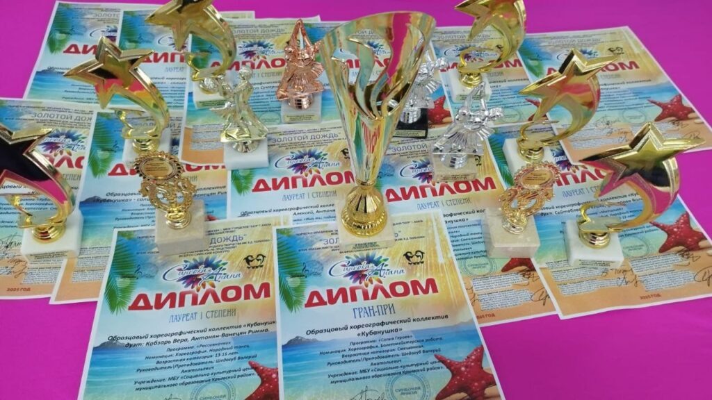    Награды образцового хореографического коллектива «Кубанушка». admin