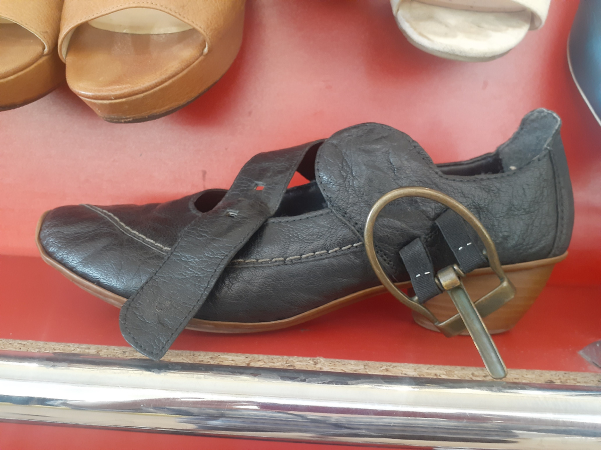 Кожаные туфли Rieker