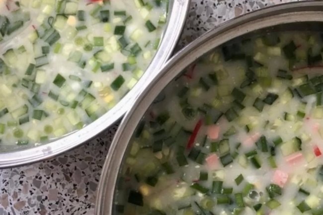    Разнообразие в рецепте окрошки возможно.