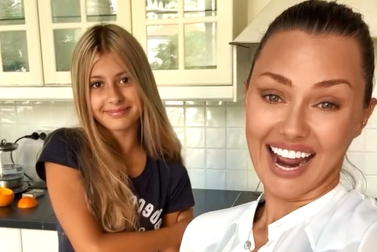 Виктория Боня с дочерью Анджелиной