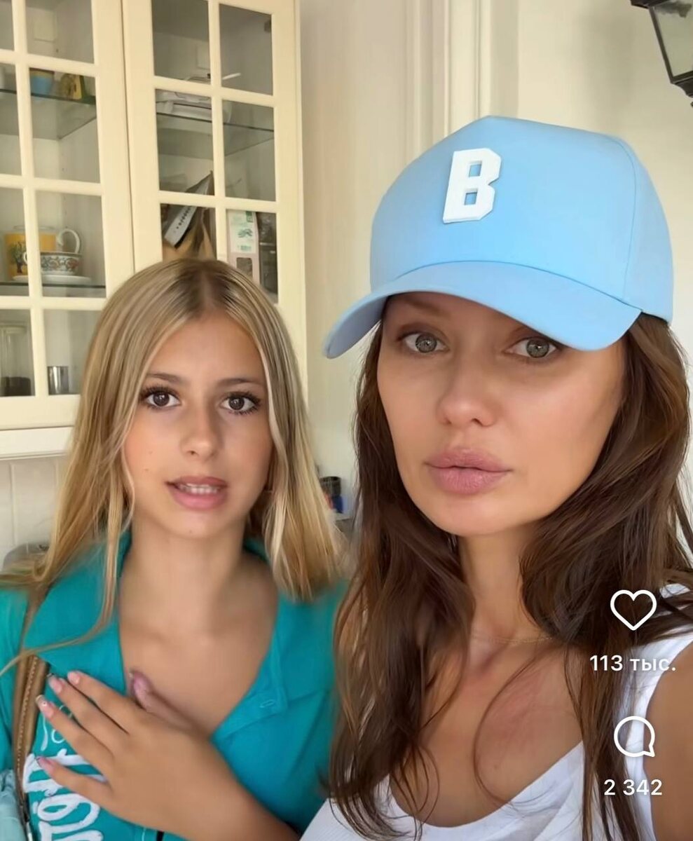 Виктория Боня с дочерью Анджелиной