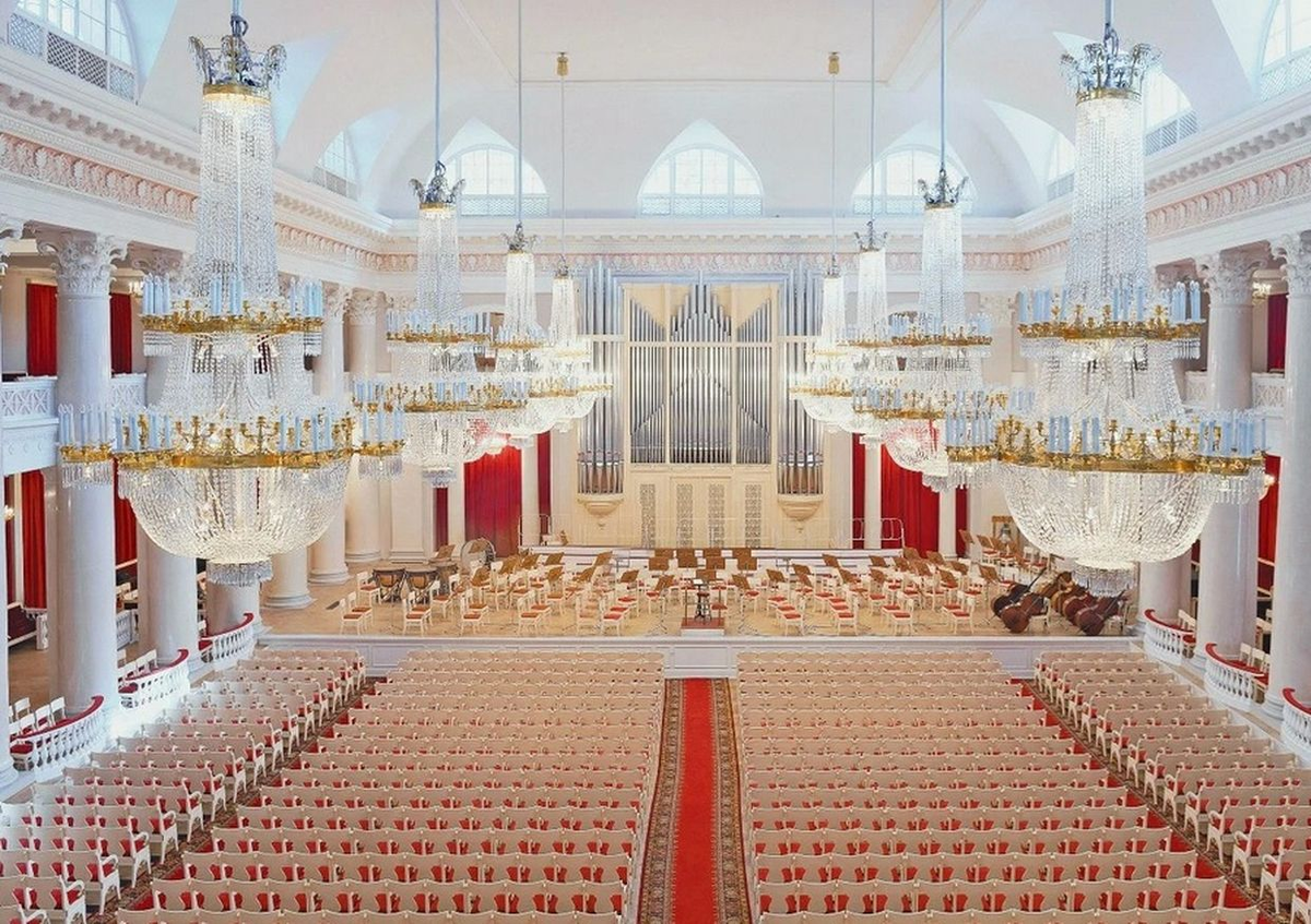 Большой зал Санкт-Петербургской филармонии © Пресс-служба Санкт-Петербургской филармонии имени Дмитрия Шостаковича

