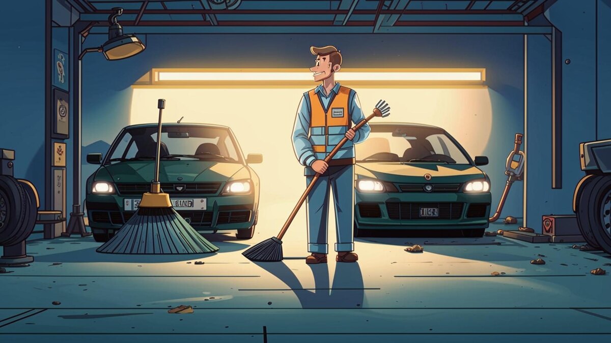 Такое изображение приходит в "голову" нейросети Kandinsky, если попросить ее нарисовать автомобильный дворник.