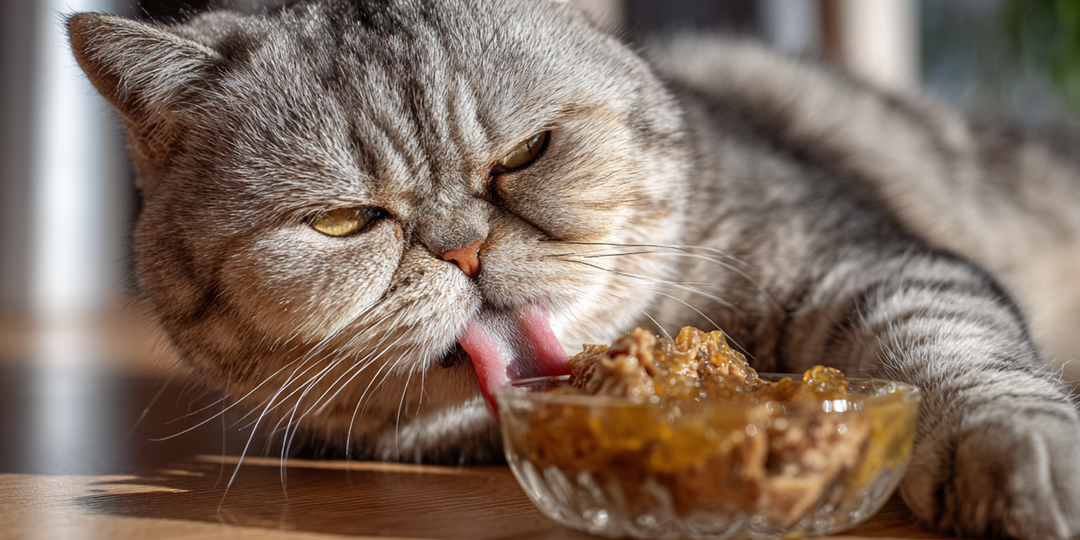 Почему кошка слизывает желе или соус из влажного корма, а кусочки оставляет