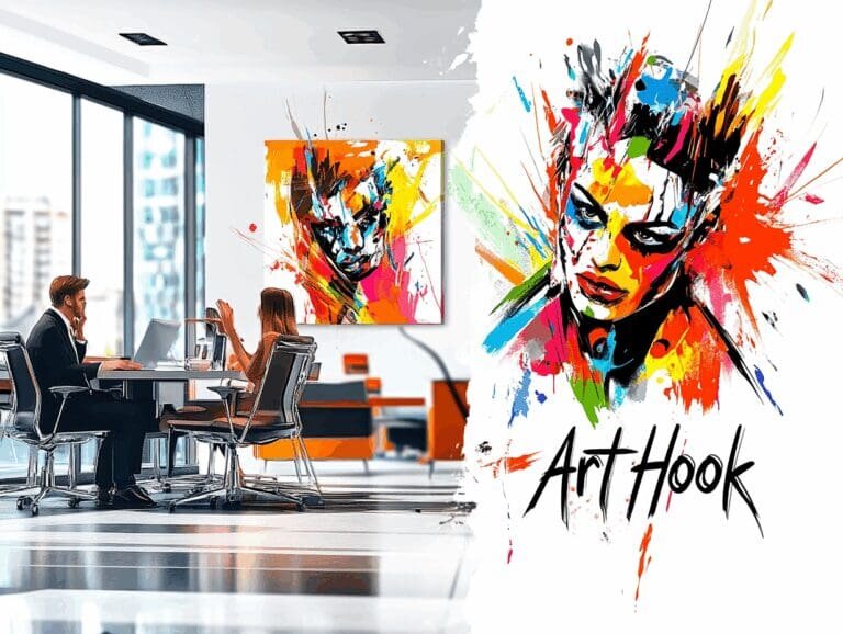    Абстрактные картины в офисе: как искусство вдохновляет и повышает продуктивность команды Art-Hook.Ru