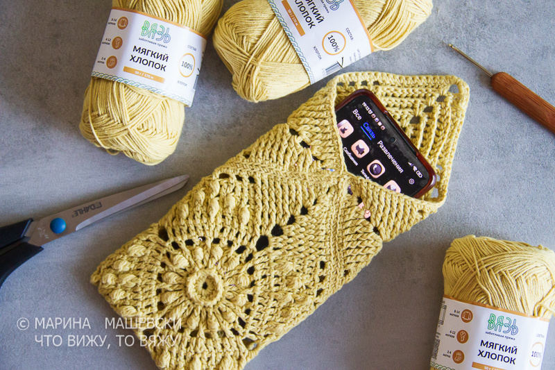 ОТ АЖУРА ДО ЖАККАРДА: 30 ИДЕЙ ВЯЗАНЫХ ЧЕХЛОВ ДЛЯ ТЕЛЕФОНА