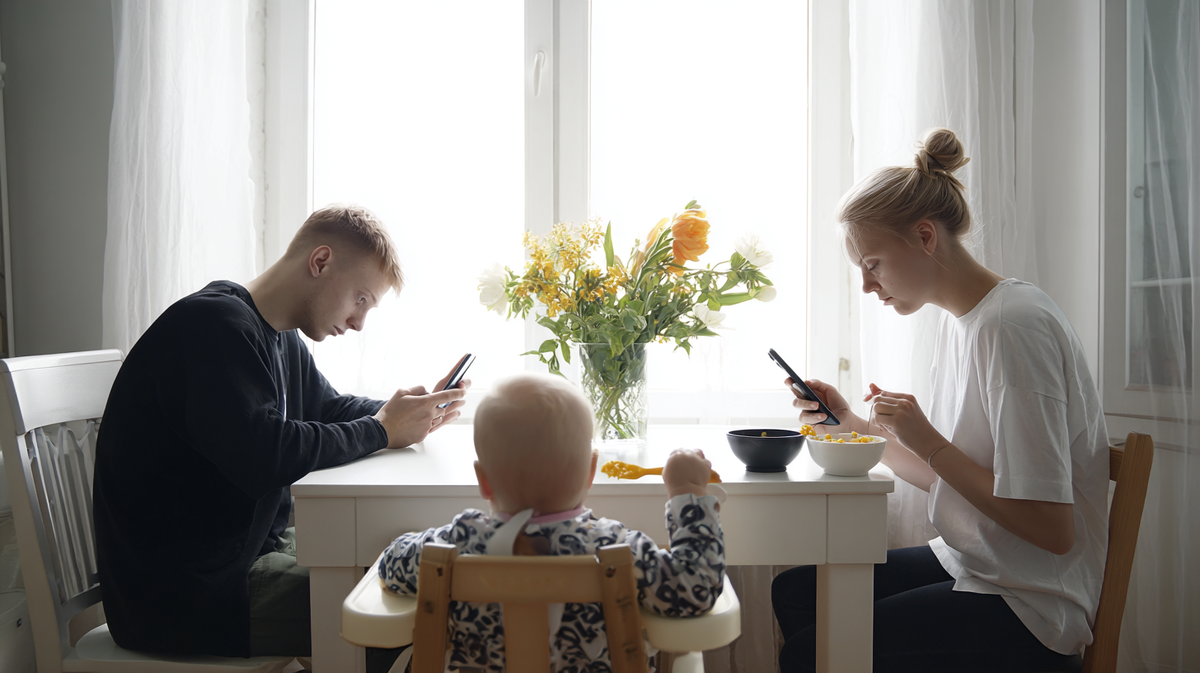 Каждый смотрит в свой телефон