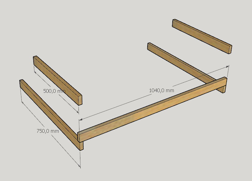 Размеры брусков