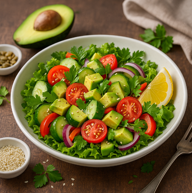 Овощной салат с авокадо рецепты от Дарики