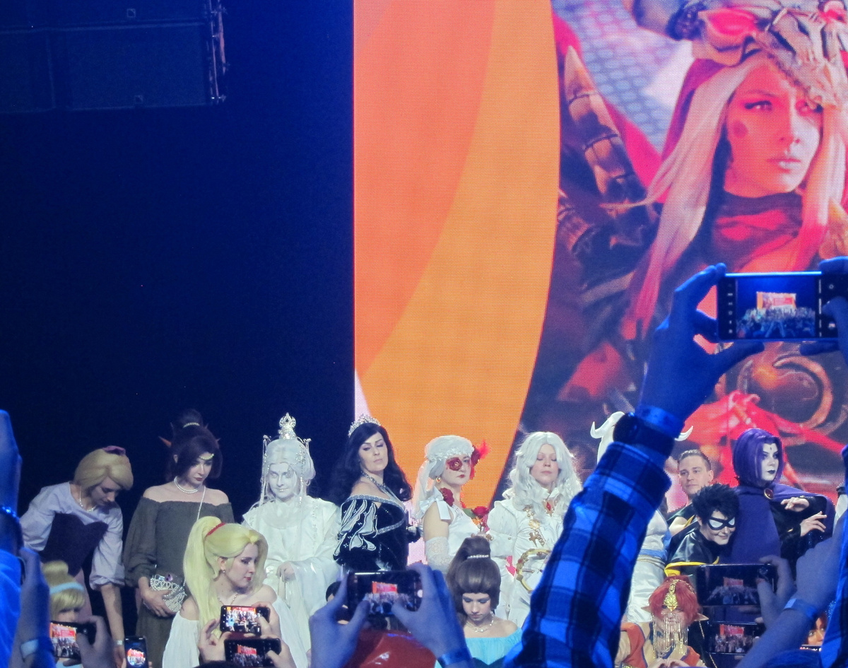 Групповое фото участников конкурса косплея