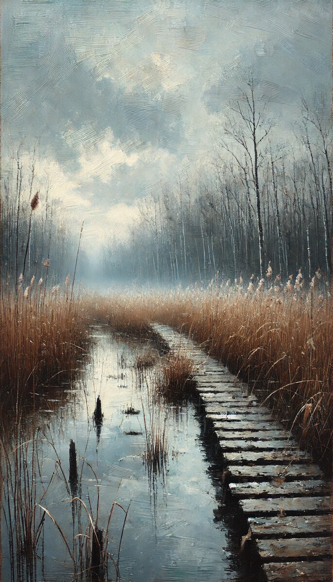 Старый деревянный настил