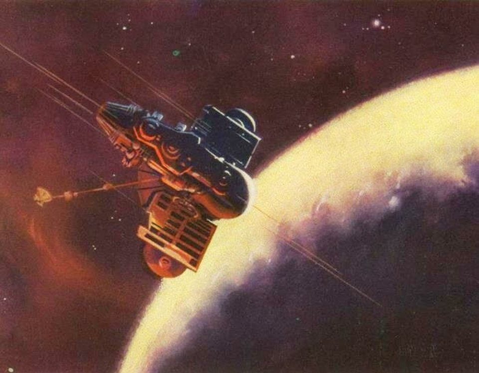 АМС «Венера-3» достигшая плане6ты 1 марта 1966 года. Рисунок из открытых источников