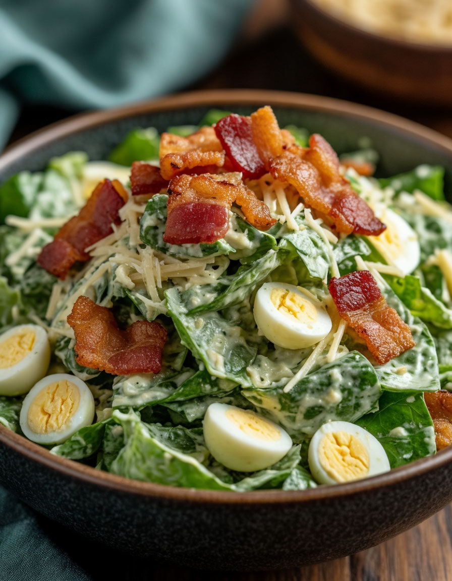 Освежающий кето " Цезарь" за 10 минут