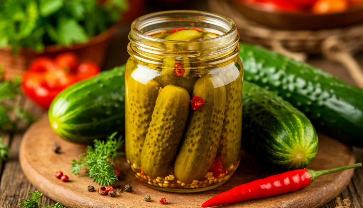 Острые солёные огурцы