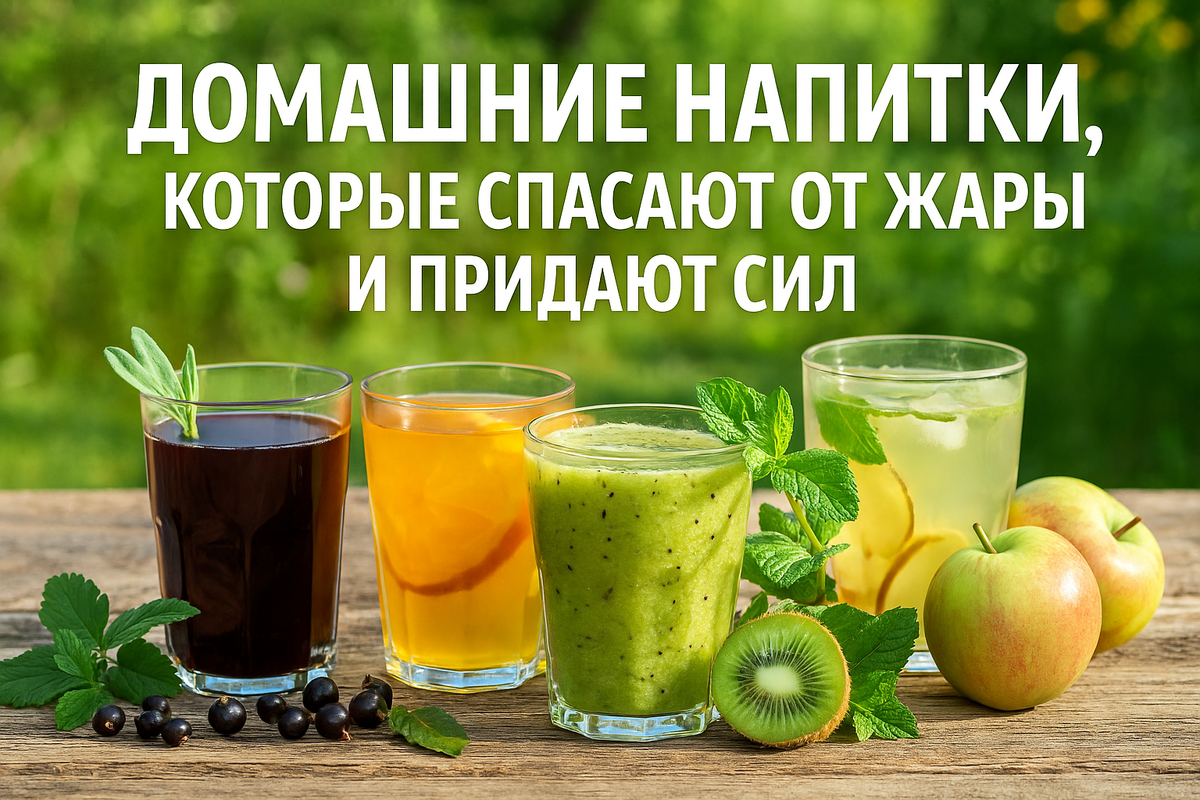 Пять натуральных рецептов без сахара, которые помогут охладиться, восстановить силы и пережить даже самый знойный день.