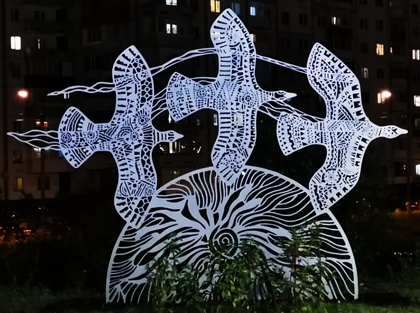 Арт-объект "Три птицы"