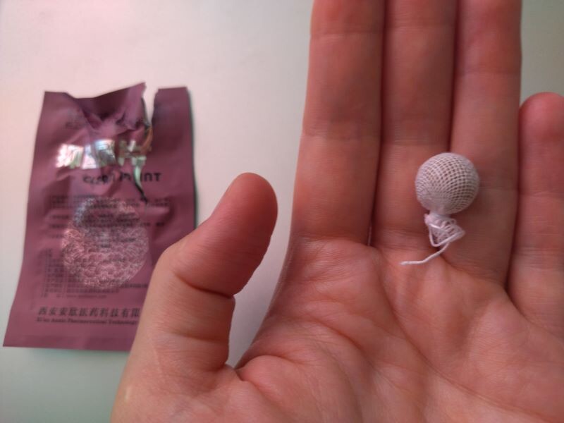 Так выглядит китайский травяной "тампон" Clean Point