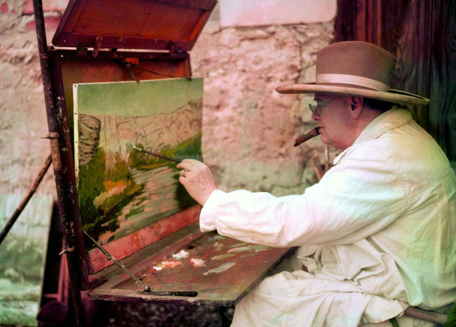 Черчилль на пленэре