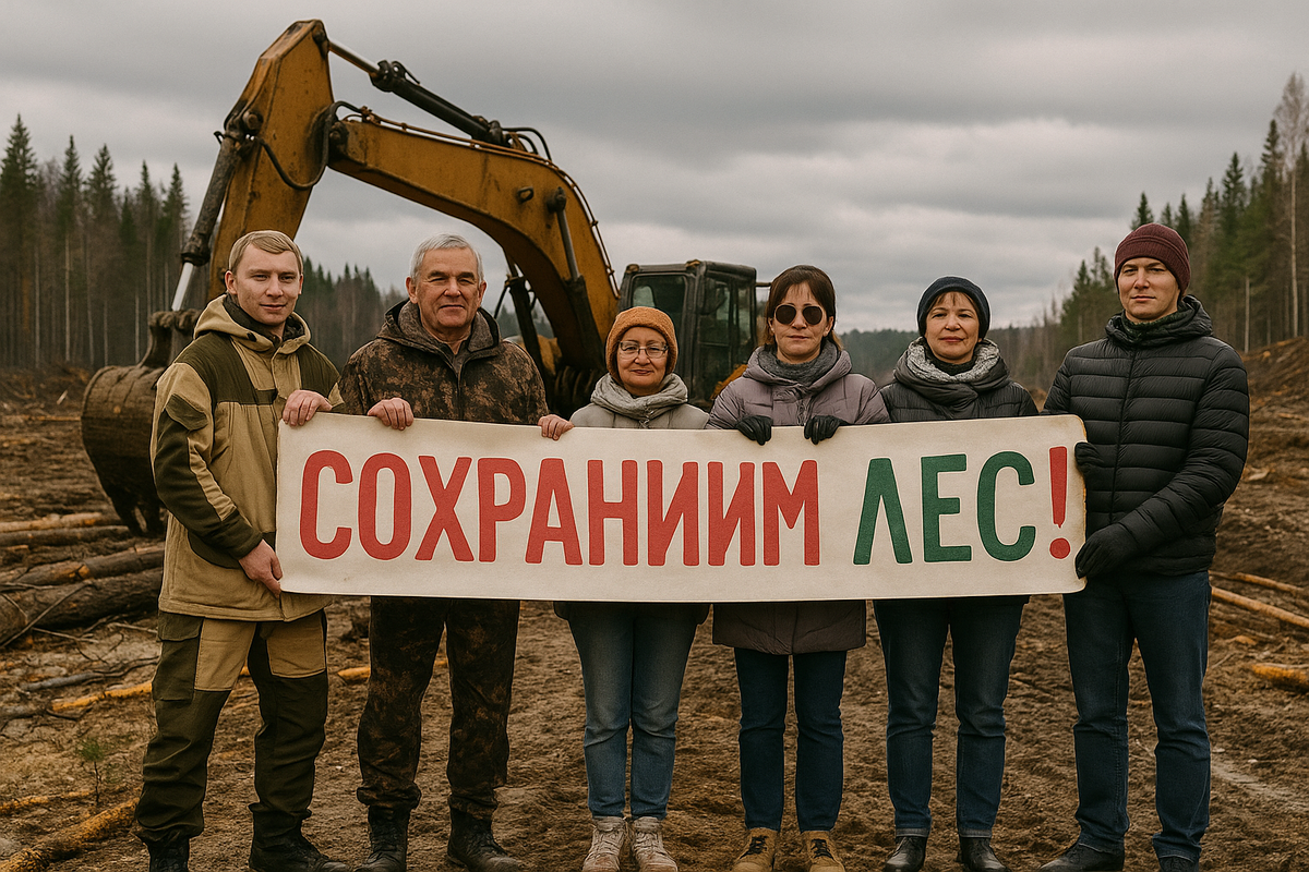 На севере России ведутся масштабные вырубки леса и промышленная добыча полезных ископаемых.