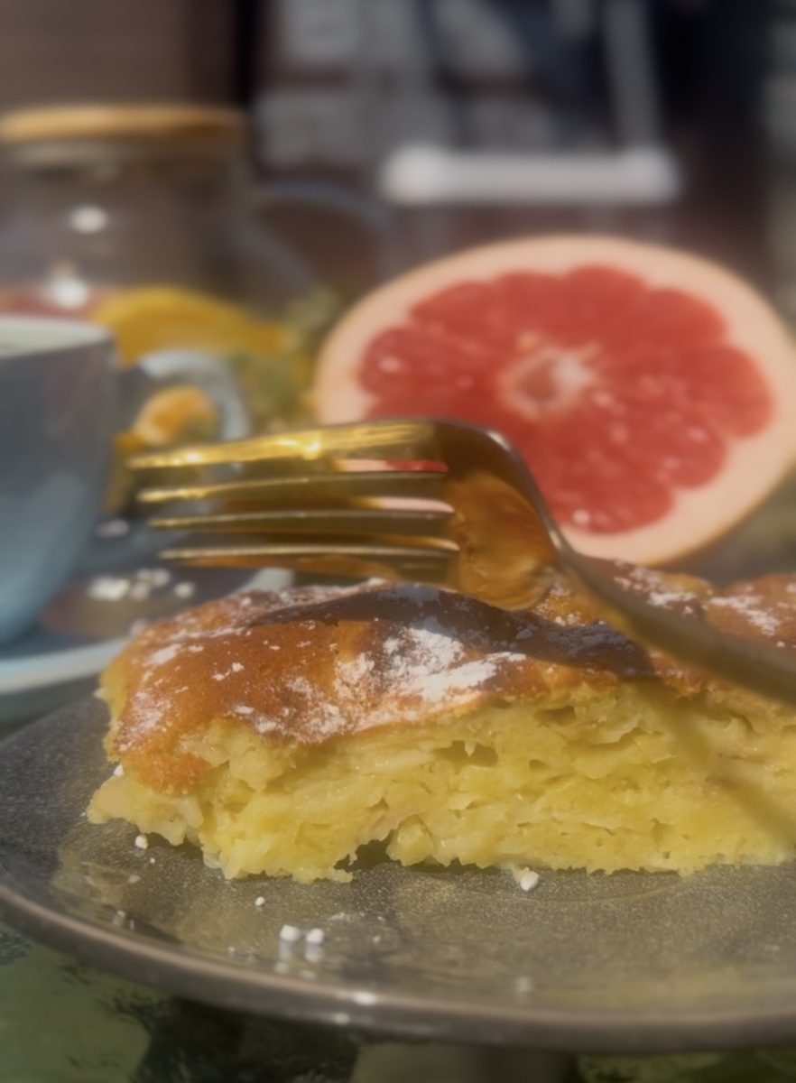 А к пирогу я заварила освежающий, цитрусовый чай 🍵