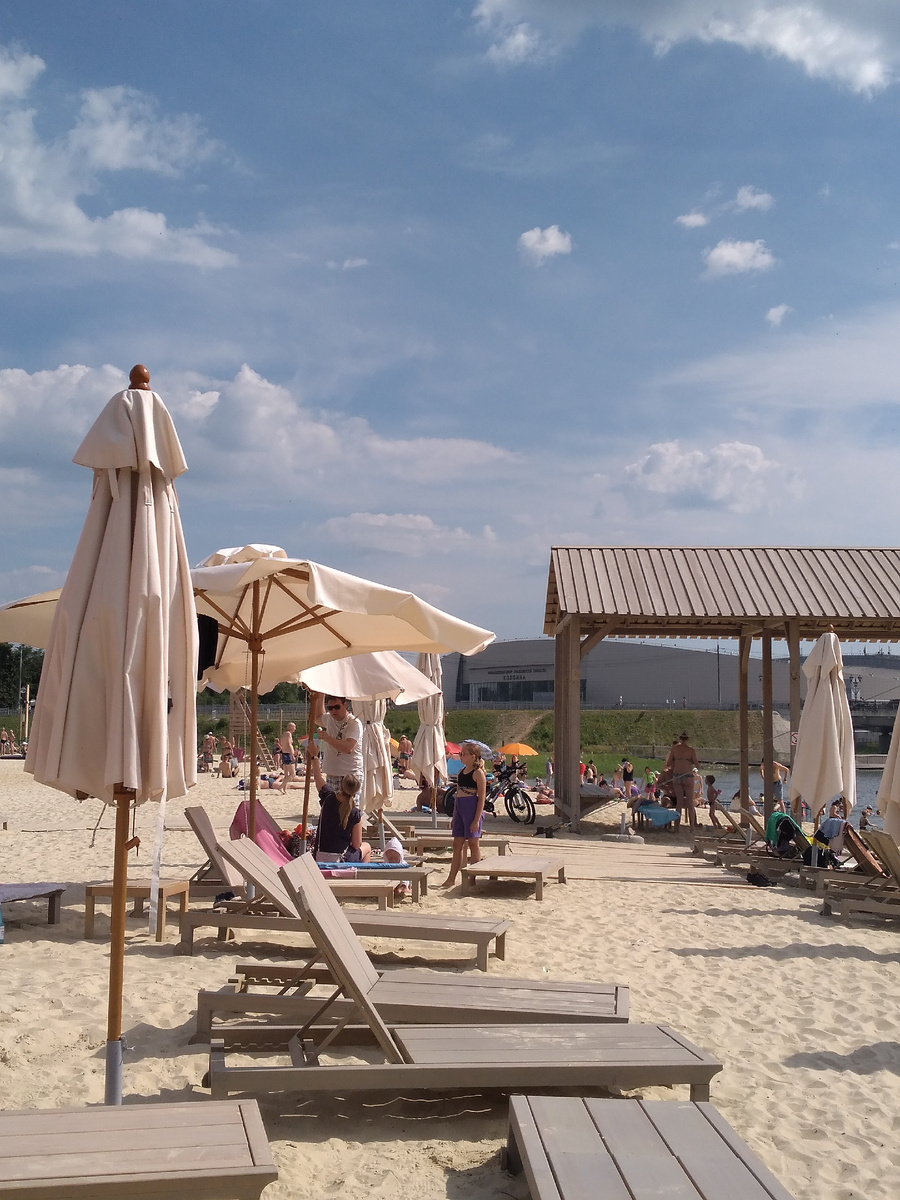 Локации пляжа.