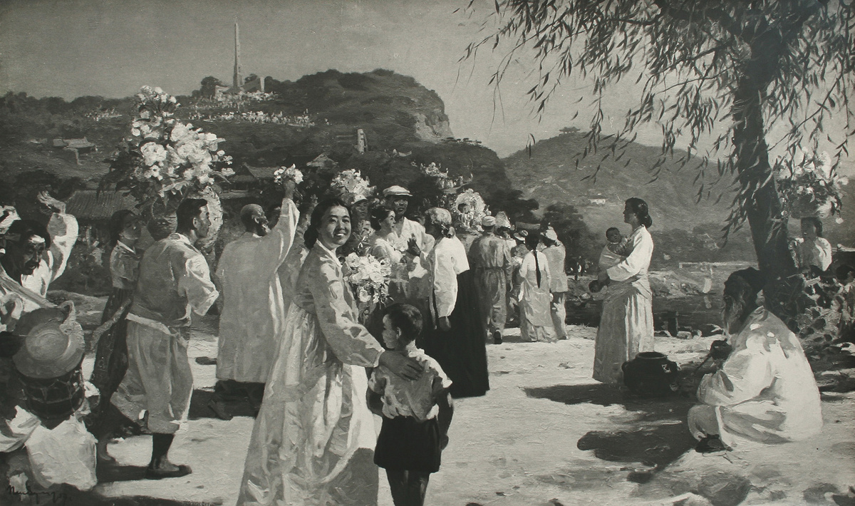 Варлен Пен, «Праздник освобождения в Пхеньяне», 1957 г.