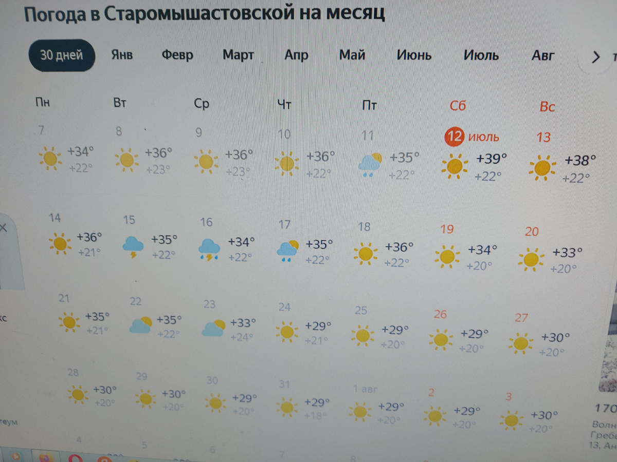 Вот, на месяц.