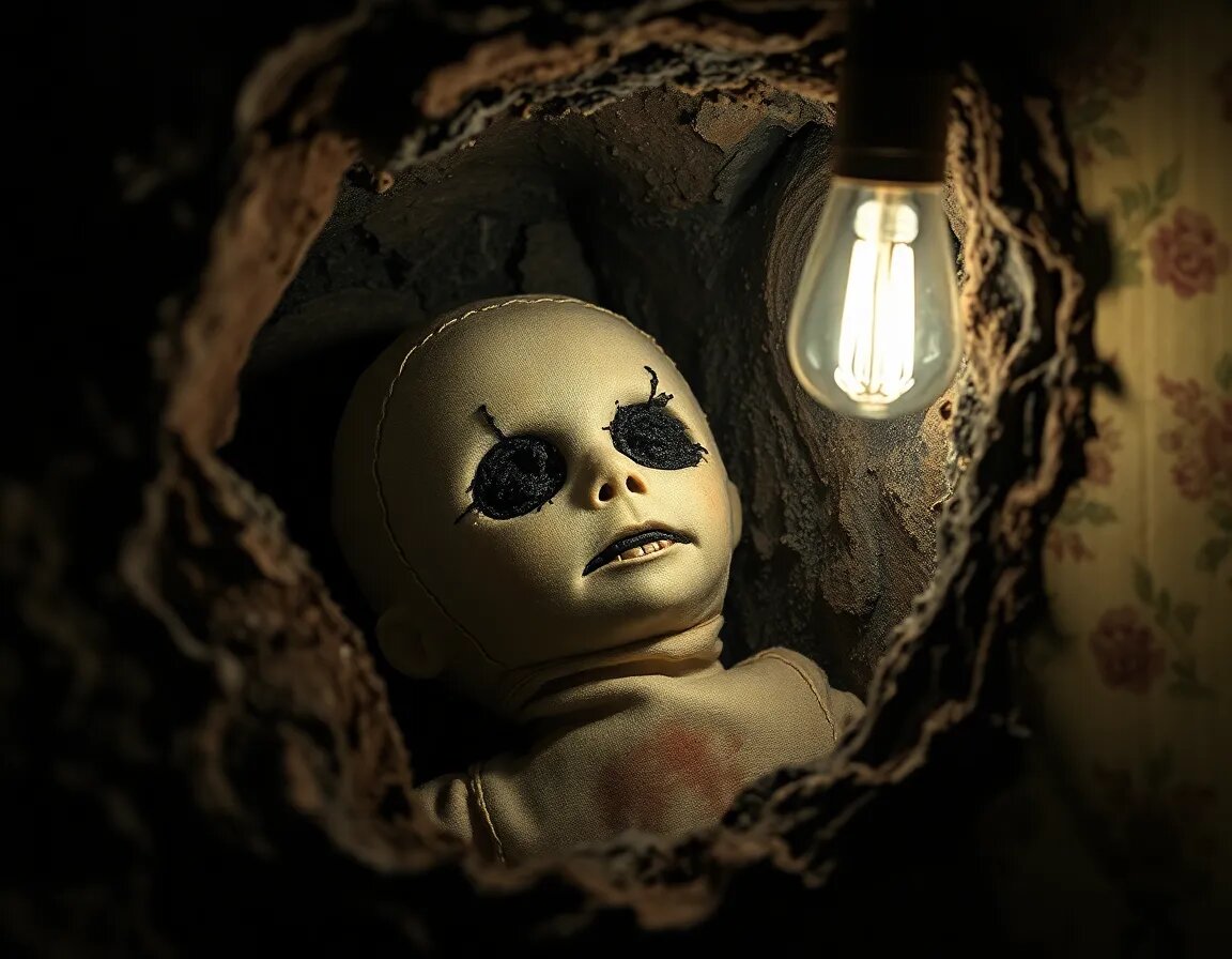 Кукла в стене 