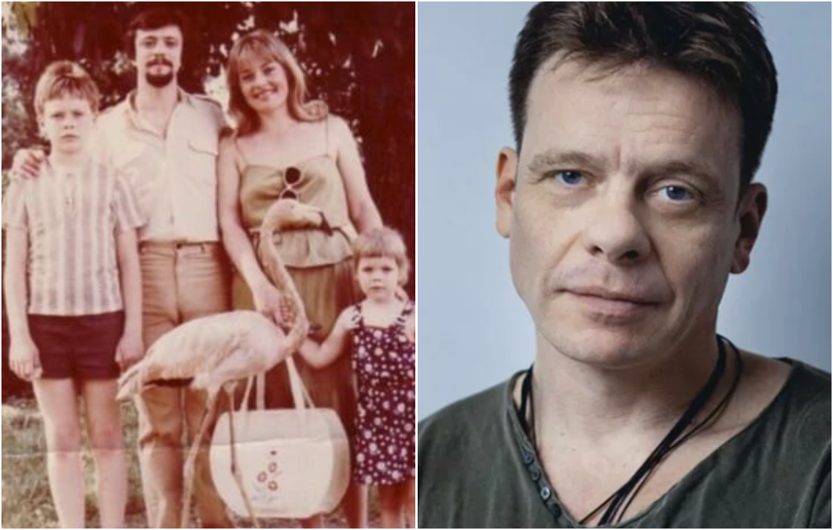 Анастасия Стоцкая в детстве с братом Павлом Майковым и родителями. Фото: Pinterest