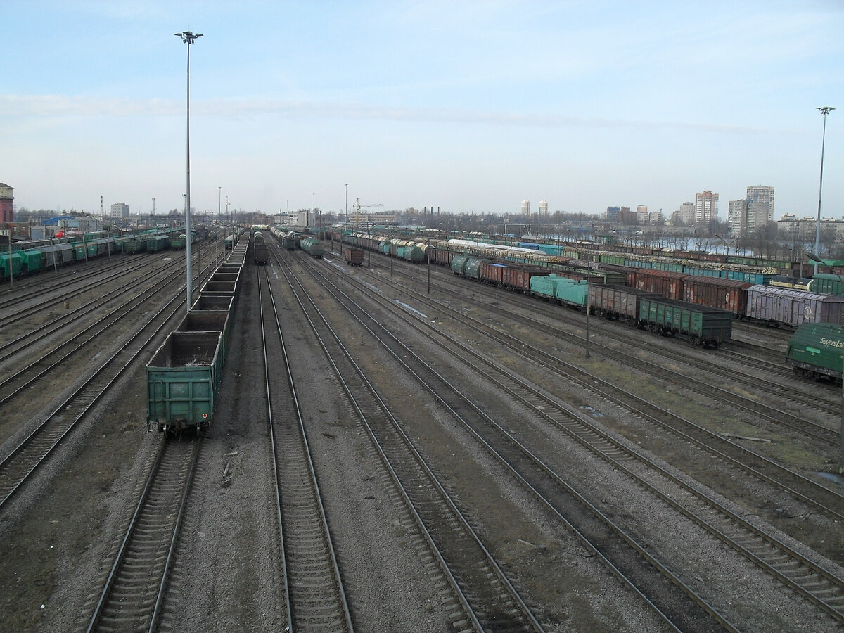 © Ssr / Wikimedia Commons / CC BY-SA 3.0 (Станция Санкт-Петербург-Сортировочный-Московский, 2017 г.)