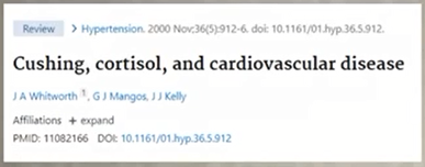 Исследование, подтверждающее факт задержки жидкости кортизолом
