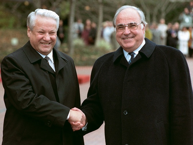 Из открытых источников в интернете. Б.Ельцин и Г.Коль.