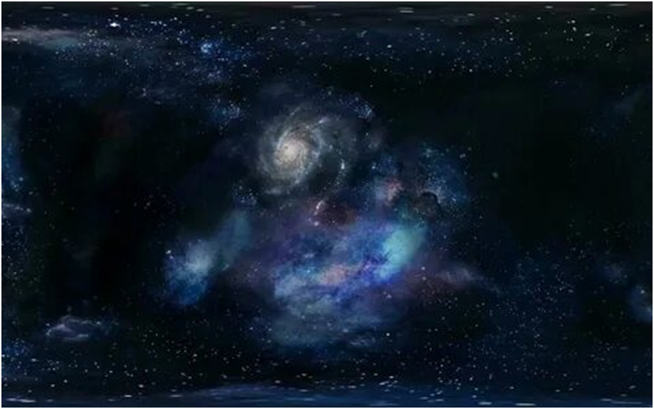 Рисунок 1. Отдельная часть Космоса, состоящая из энергонов.

