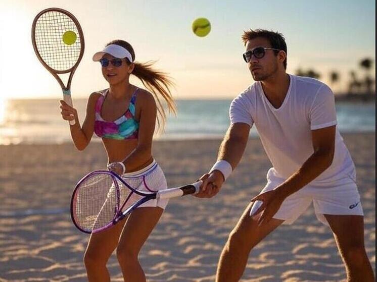     В Самаре завершились соревнования первенства России по пляжному теннису среди юниоров до 19 лет. Спортсмены со всей страны боролись за звание лучших на кортах у Волги, и теперь стали известны победители и призёры. Фото сгенерировано