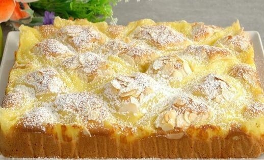 Пирог с лимонным кремом