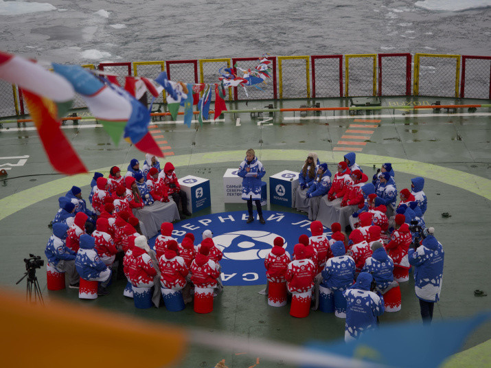 Урок на борту ледокола. Фото: Анастасия Беляева