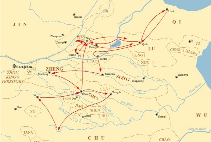 Скитания Конфуция. Изображение в свободном доступе. 