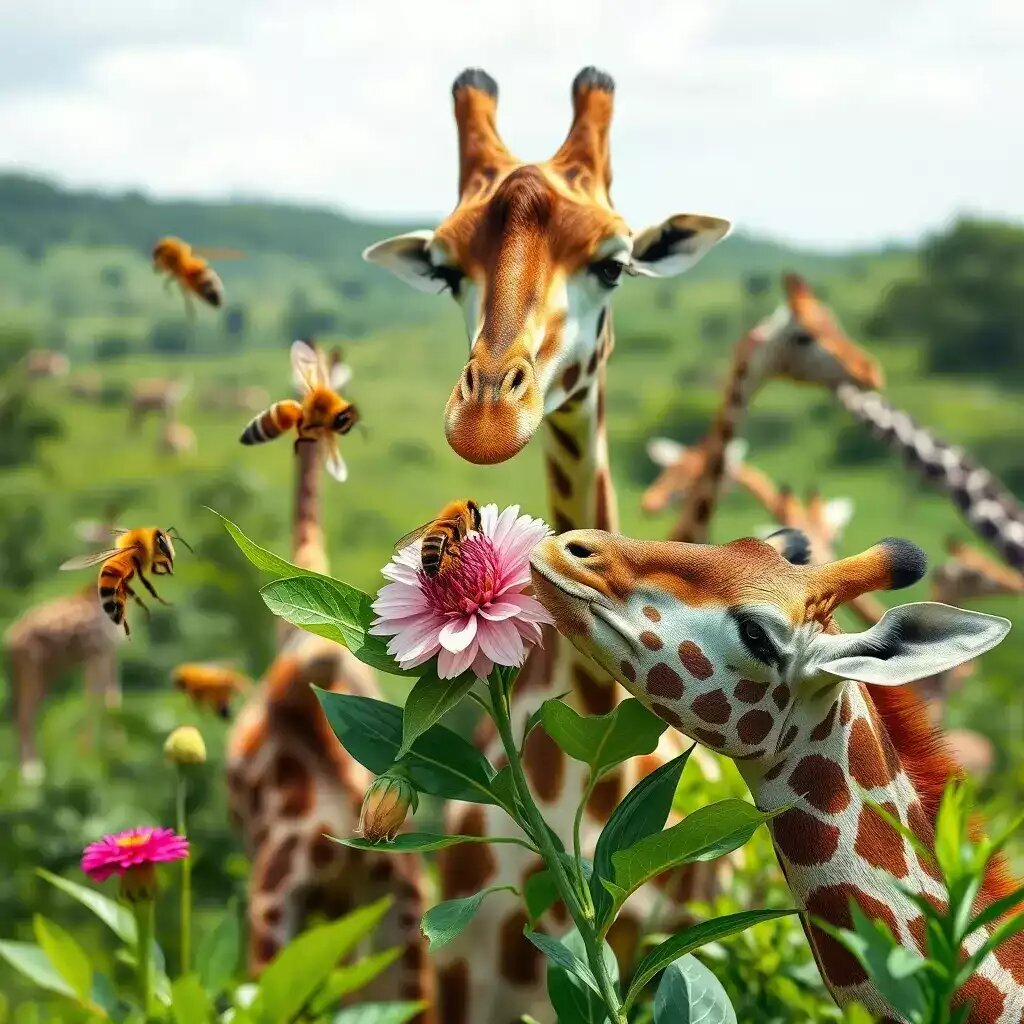 Симбиоз природы: животные и растения вместе