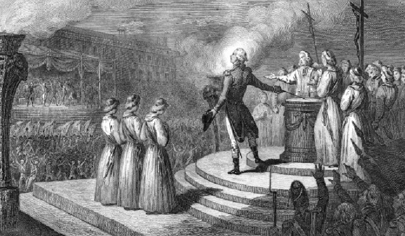 Праздник Федерации. Лафайет у Алтаря Отечества.