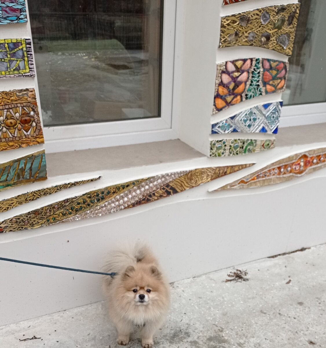 Мозаики на фасаде Дома Литераторов