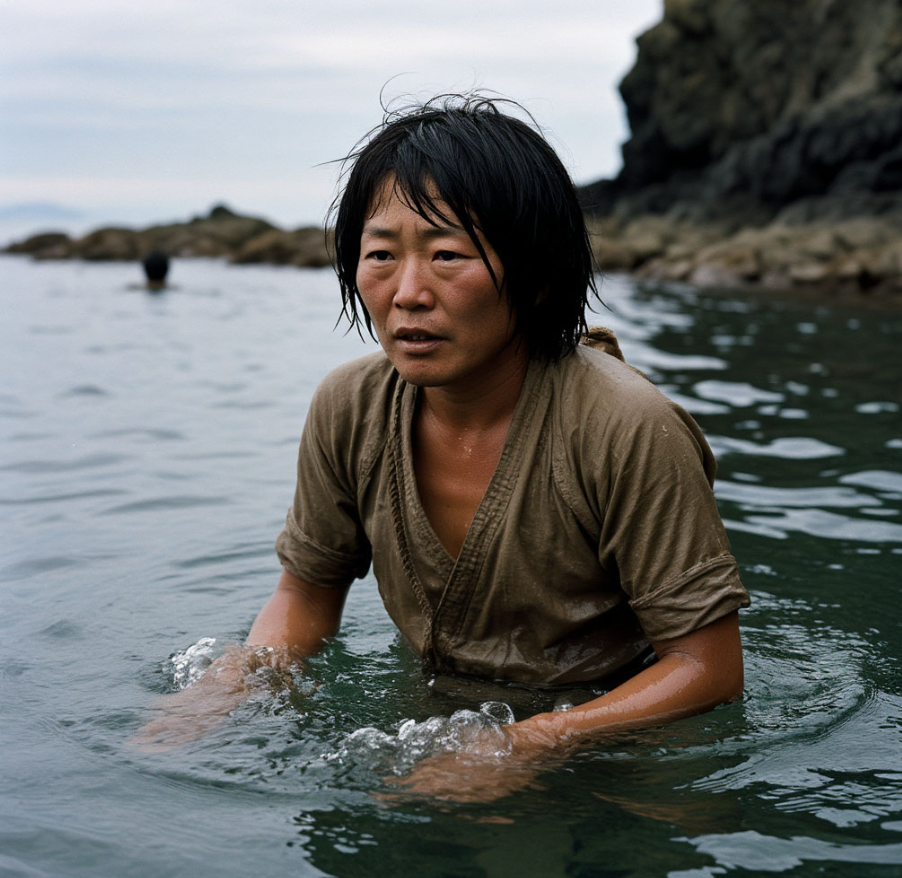 японская ныряльщица ама картинка с сайта shedevrum.ai