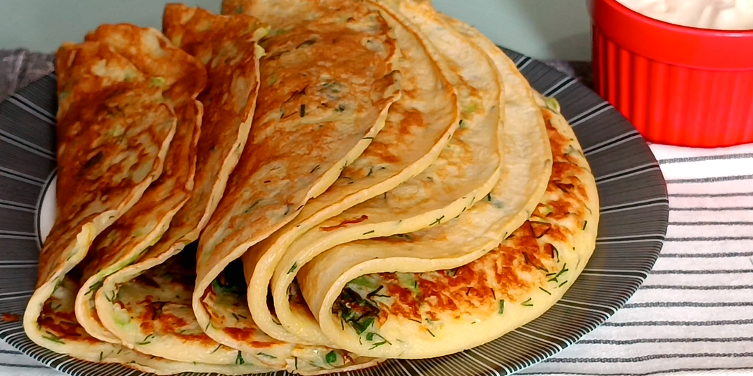 📌 Блины из кабачков. Как только начинается сезон кабачков, готовлю такие блины