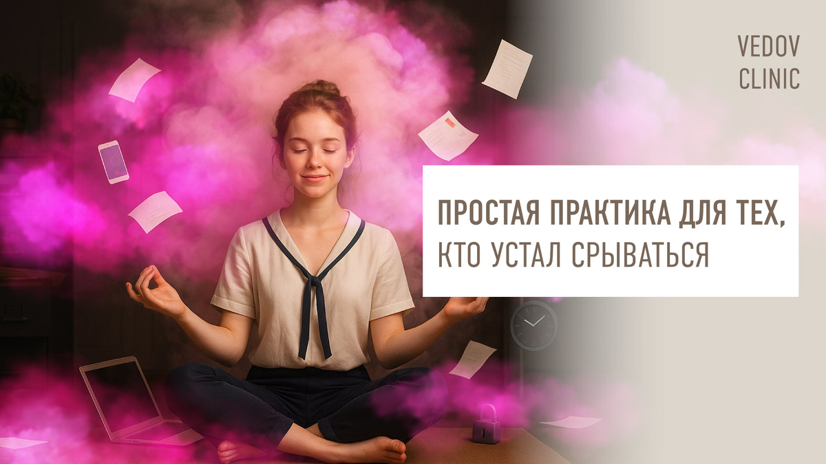  Простая практика для тех, кто устал срываться. Советы доктора Ведова