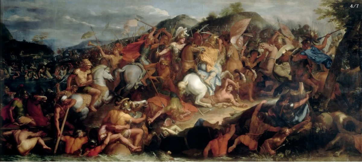Ш. Лебрен, «Битва при Гранике». 1665. Лувр, Париж