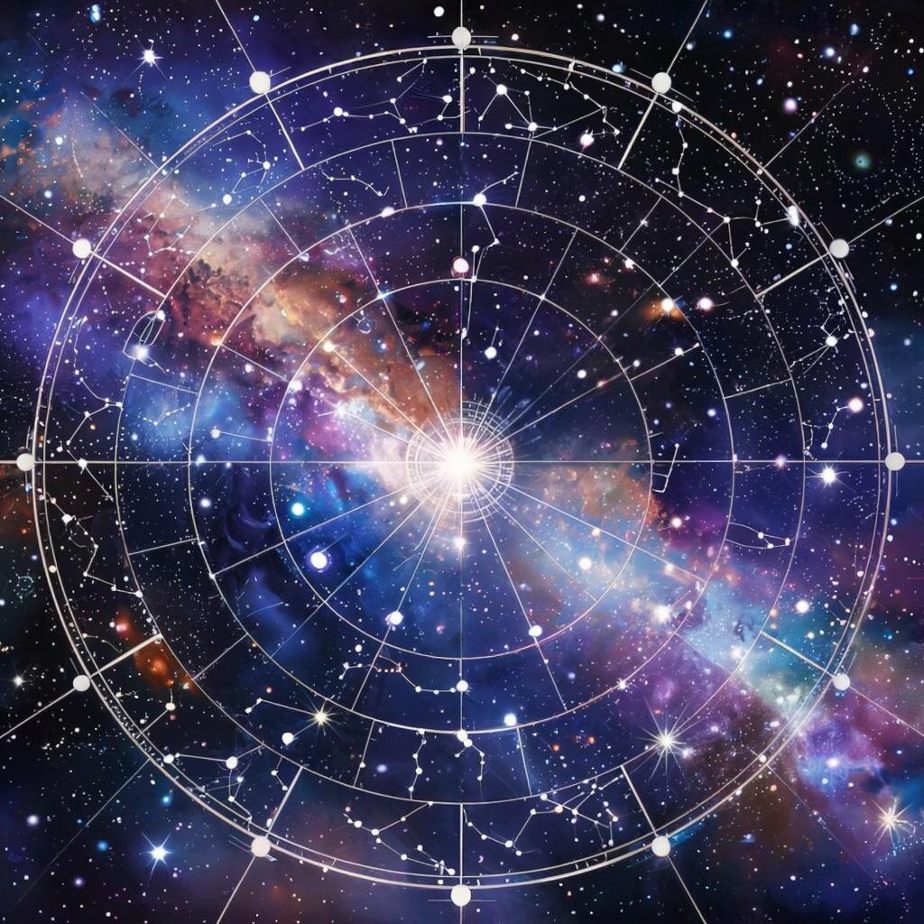 Астрология. Иллюстрация сгенерирована нейросетью