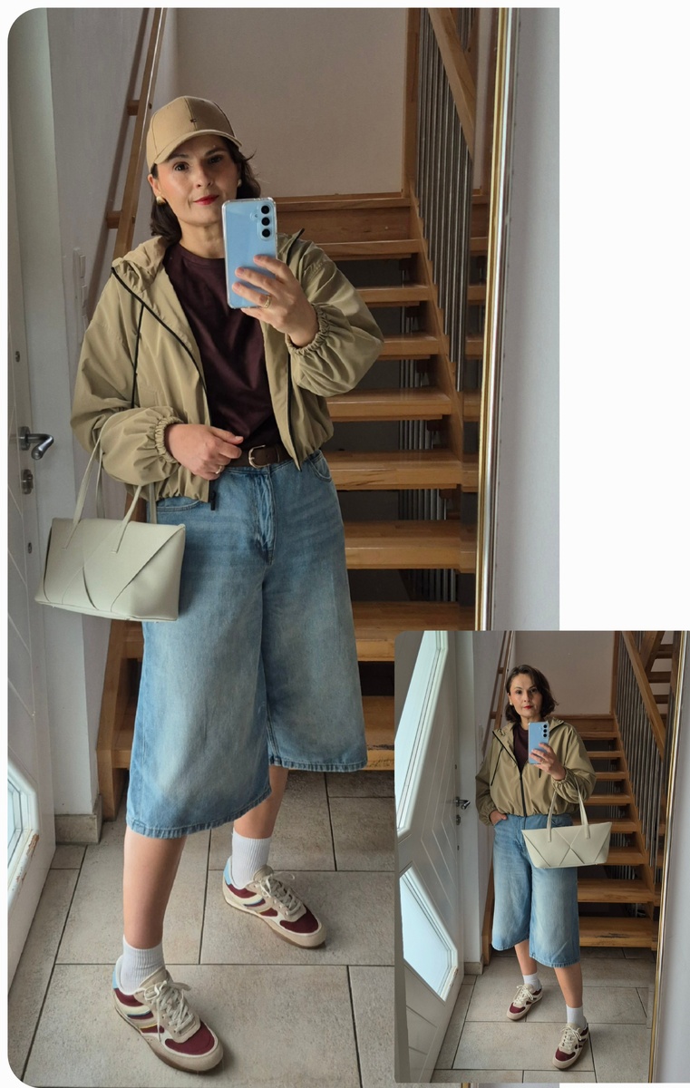 На мне, с кепкой и без