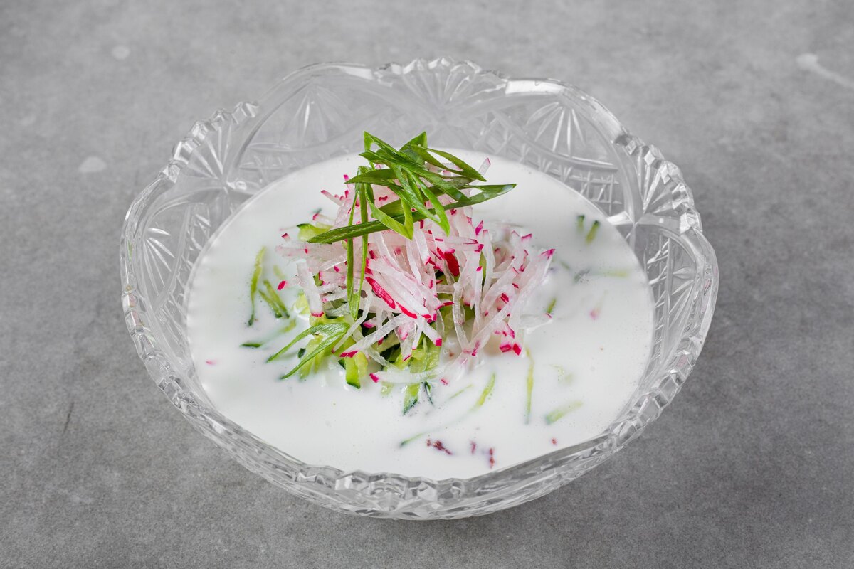    Квасная окрошка с креветками и манго взорвала мой фуд-блог