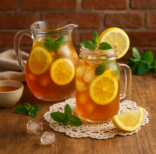 Лимонный айс-ти рецепты от Дарики